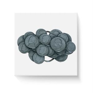 Vintage 1979 Coin Cluster #H338 Belt Buckle